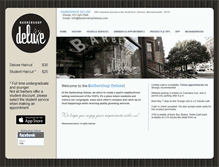 Tablet Screenshot of barbershopdeluxe.com